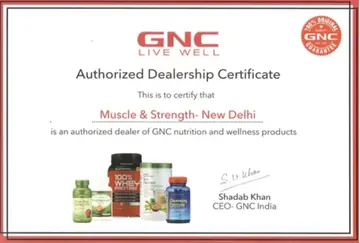 GNC authorised dealership certificate